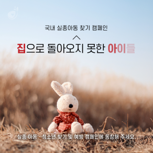 &lt;희망조약돌 국내 실종아동 …