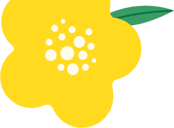 노란 꽃 장식6